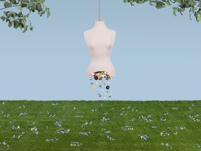 C-section Piñata, Fertile Vegetation - a Photographic Art Artowrk by Marta Scavone